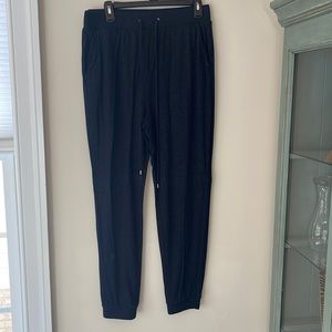 Express joggers with gold metallic sparkles